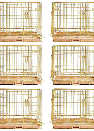 24-42" Collapsible Copper Gold Dog Crate GLD24-42 - Pup List