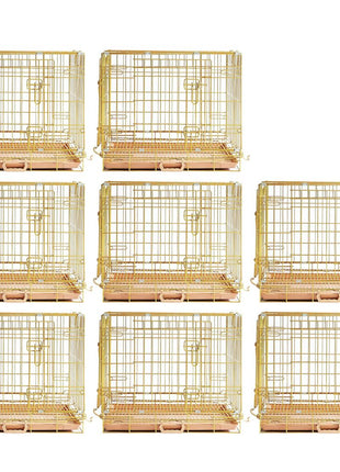 24-42" Collapsible Copper Gold Dog Crate GLD24-42 - Pup List