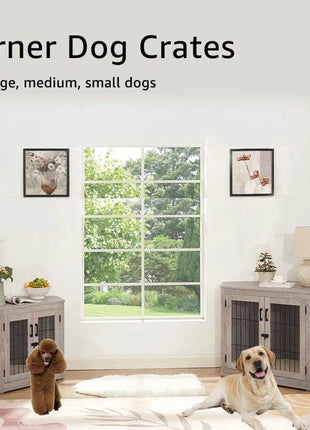 Dereham Furniture Corner Dog Crate with Cushion