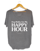 Dog Walks are my Happy Hour | Women's Scoop Neck Weekend Tee