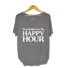 Dog Walks are my Happy Hour | Women's Scoop Neck Weekend Tee
