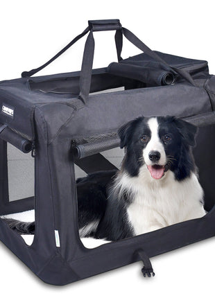 Jespet & GOOPAWS Indoor & Outdoor 3-Door Collapsible Soft-Sided Dog, Cat & Small Pet Crate - Pup List