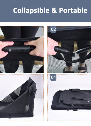 Jespet & GOOPAWS Indoor & Outdoor 3-Door Collapsible Soft-Sided Dog, Cat & Small Pet Crate - Pup List