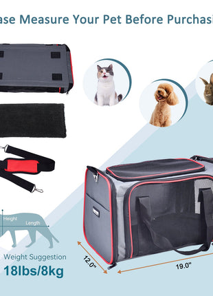 GOOPAWS Soft-Sided Travel Small Dog & Cat Carrier Bag - Pup List
