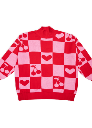 Oversized Human Knitted Love Sweater