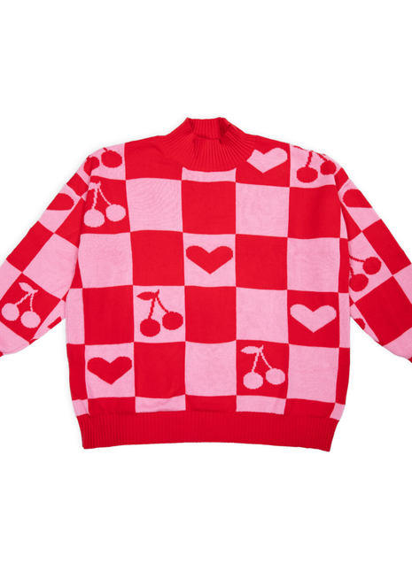 Oversized Human Knitted Love Sweater