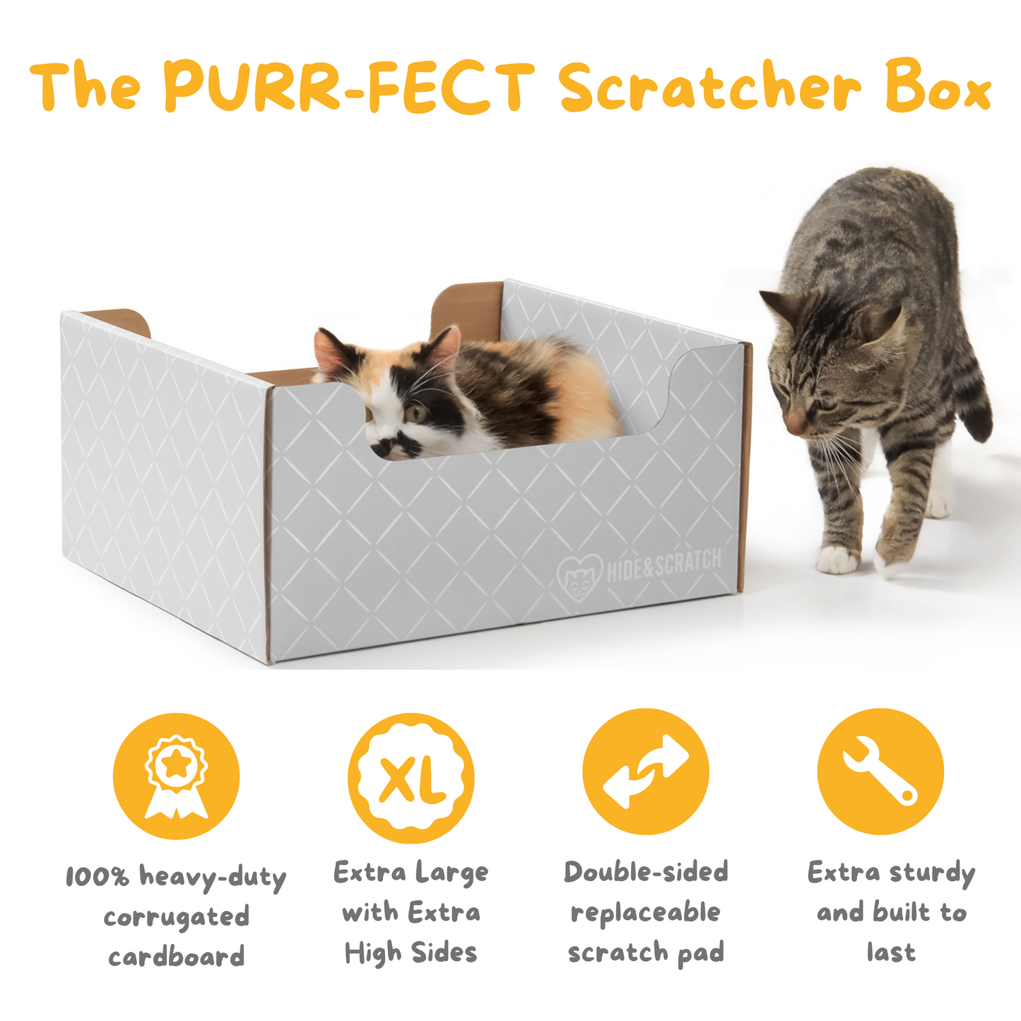 Hide & Scratch Extra-Large Cat Scratcher Box