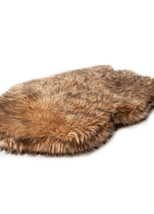 PupRug by Paw.com® Faux Fur Orthopedic Dog Bed - Curve Sable Tan