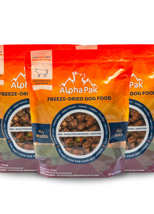 PREMIUM RAW FREEZE DRIED DOG FOOD BEEF