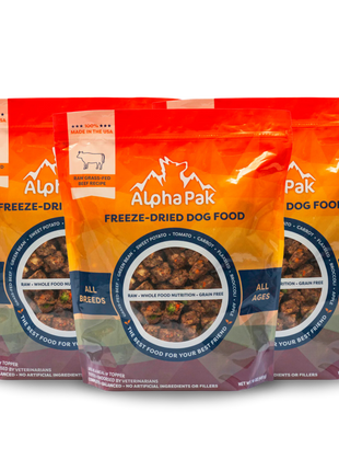 PREMIUM RAW FREEZE DRIED DOG FOOD BEEF