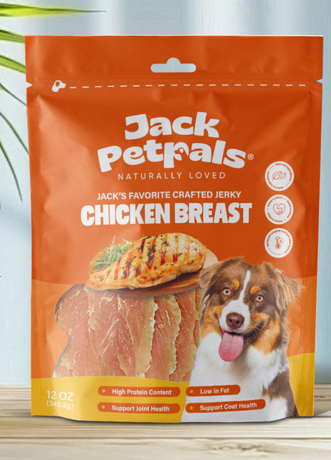 Jack PetPals Handcrafted Jerky Chicken Breast Dog Treats (12oz)