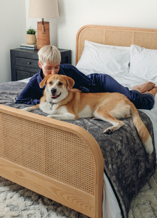 PupProtector™ Luxe Waterproof Bed Runner - Ultra Soft Chinchilla