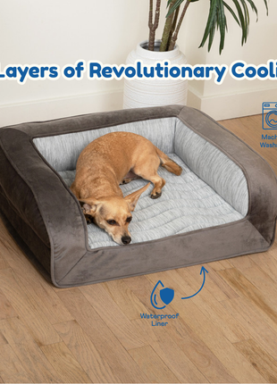 PupChill™ Cooling Bolster Dog Bed