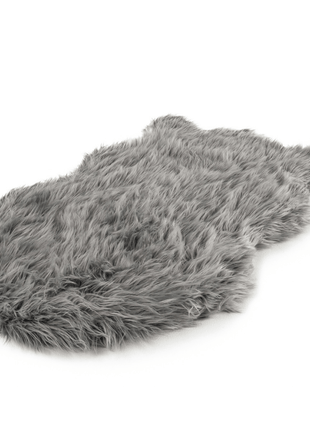 PupRug by Paw.com® Faux Fur Orthopedic Dog Bed - Curve Charcoal Grey