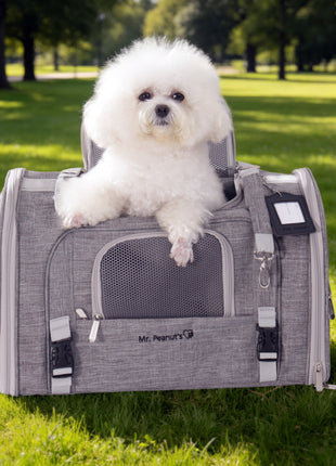 Mr. Peanut's Monterey Series Airline Compliant Horizontal Backpack Pet Carrier