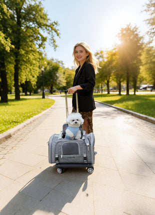 Mr. Peanut's Monterey Series Airline Compliant Horizontal Backpack Pet Carrier