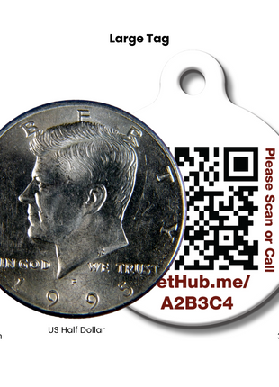 PetHub QR Pet ID Tag – Absent Without a Leash (AWOL)