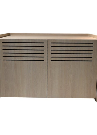 Modern Wooden Cat House with Scratching Pad , Cat Litter Box Enclosure, Spacious Hidden Cat Litter Box -33.46' x 21.06' x 21' , 45.87 lbs