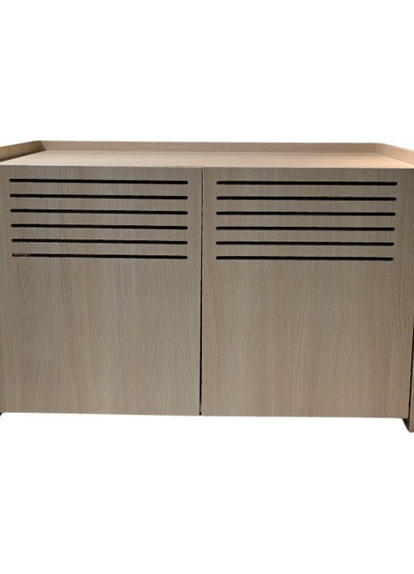 Modern Wooden Cat House with Scratching Pad , Cat Litter Box Enclosure, Spacious Hidden Cat Litter Box -33.46' x 21.06' x 21' , 45.87 lbs