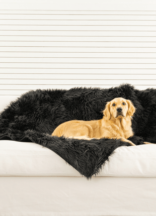 PupProtector™ Waterproof Throw Blanket - Midnight Black