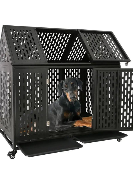 43.3" Wise Indestructible Heavy Duty Dog Crate