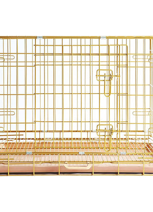 24-42" Collapsible Copper Gold Dog Crate GLD24-42 - Pup List