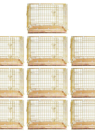 24-42" Collapsible Copper Gold Dog Crate GLD24-42 - Pup List