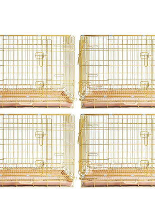 24-42" Collapsible Copper Gold Dog Crate GLD24-42 - Pup List