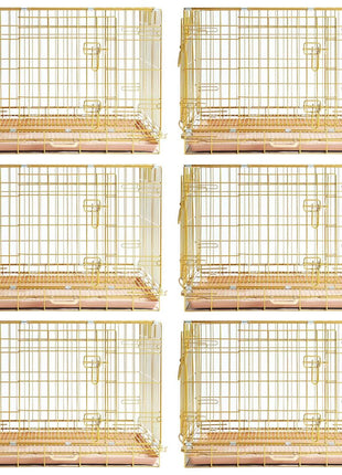24-42" Collapsible Copper Gold Dog Crate GLD24-42 - Pup List