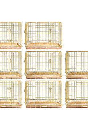 24-42" Collapsible Copper Gold Dog Crate GLD24-42 - Pup List