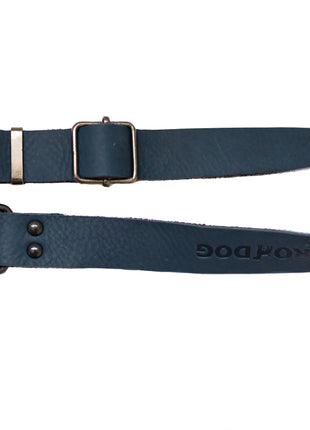 Sport Style Blue Jeans Leather Dog Collar