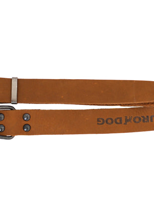 Sport Style Earth Brown Leather Dog Collar