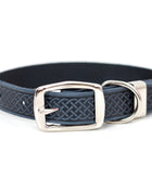 Z Celtic Style Leather Dog Collar