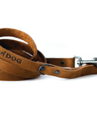 Sport Style Earth Brown Leather Leash
