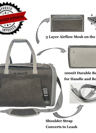 Mr. Peanut's Gold Series Big Apple XL Expandable Pet Carrier V3.0