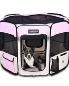 Jespet 2-Door Portable Soft-Sided Dog, Cat & Small Pet Exercise Playpen - Pup List