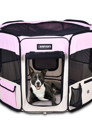 Jespet 2-Door Portable Soft-Sided Dog, Cat & Small Pet Exercise Playpen - Pup List