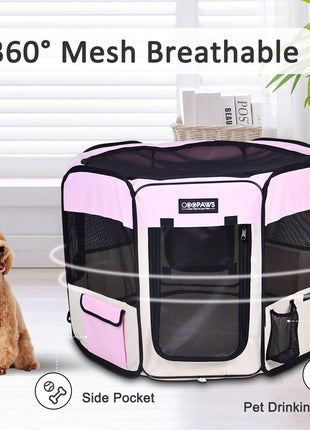 Jespet 2-Door Portable Soft-Sided Dog, Cat & Small Pet Exercise Playpen - Pup List