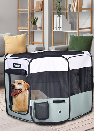 Jespet 2-Door Portable Soft-Sided Dog, Cat & Small Pet Exercise Playpen - Pup List