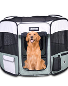 Jespet 2-Door Portable Soft-Sided Dog, Cat & Small Pet Exercise Playpen - Pup List