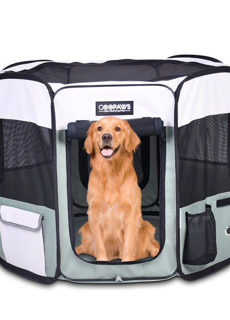 Jespet 2-Door Portable Soft-Sided Dog, Cat & Small Pet Exercise Playpen - Pup List