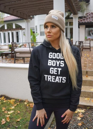 Good Boys Get Treats Hoodie | Gift for Dog Lovers | Front & Back Prints