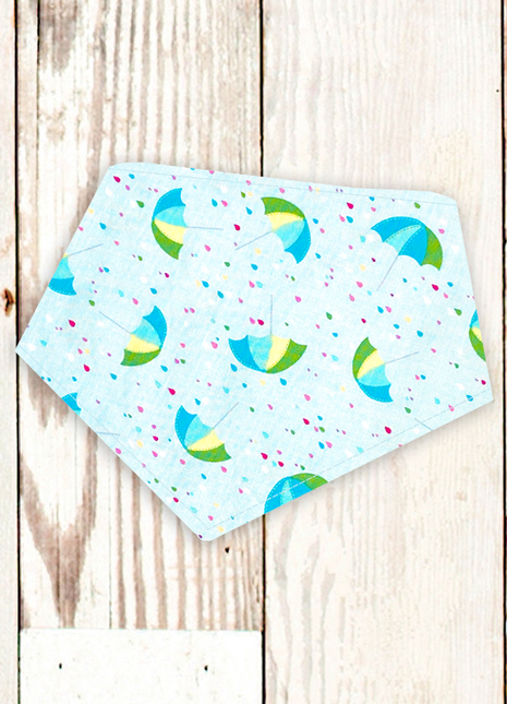 "Blue Umbrellas" Dog Bandana