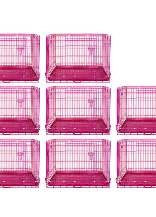 24-42" Collapsible Pink Dog Crate RED24-42 - Pup List