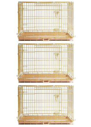 24-42" Collapsible Copper Gold Dog Crate GLD24-42 - Pup List