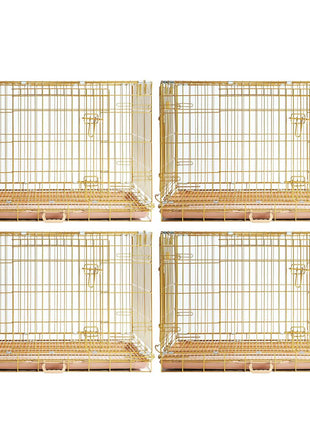 24-42" Collapsible Copper Gold Dog Crate GLD24-42 - Pup List