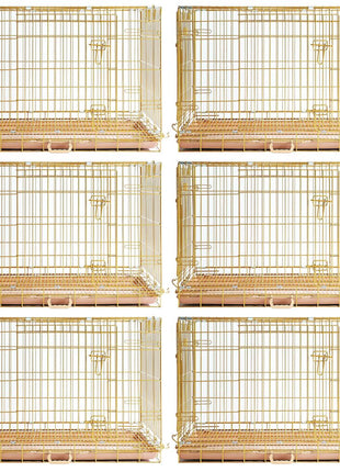24-42" Collapsible Copper Gold Dog Crate GLD24-42 - Pup List
