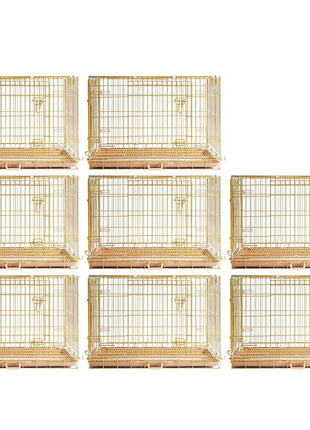 24-42" Collapsible Copper Gold Dog Crate GLD24-42 - Pup List