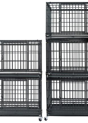 37" Stackable Heavy Duty Dog Kennel 371D04