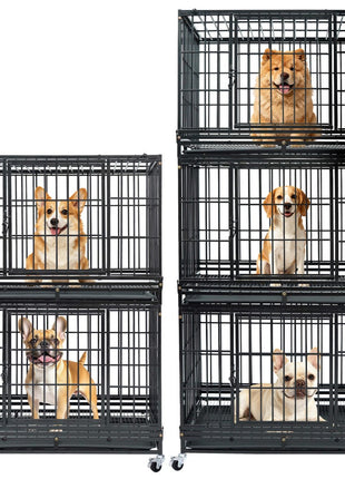 37" Stackable Heavy Duty Dog Kennel 371D08
